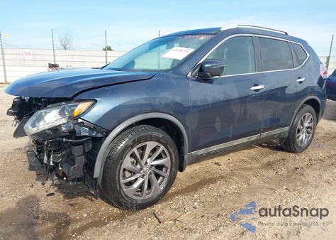 2016 Nissan Rogue Sl из США, поврежденный, VIN 5N1AT2MV5GC888276